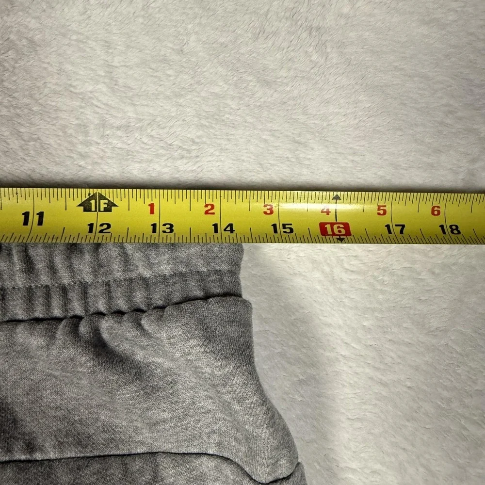 Puma Sweatpants Mens Small Gray Fleece Joggers‎ Ribbed Cuffs Logo 848417-03